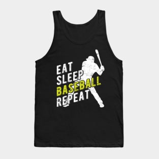 Eat Sleep Baseball Repeat Tank Top